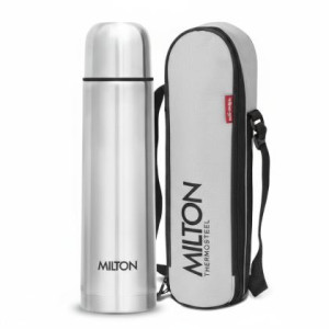 Milton Flip Lid 750 Thermosteel 750 ml Water Bottle, 24 Hr Hot and Cold I Leak Proof Lid with Jacket